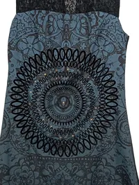 Desigual Damen Kleid Gr. 40 Mandala Muster Spitze Blau Festlich 3