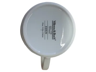 Villeroy & Boch Tasse EDEN Blumenmuster Porzellan Beige