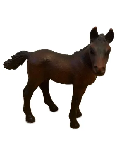 Schleich Fohlen Brauner Hengst Pferd Spielfigur 9cm Kinder ab 3 Jahre