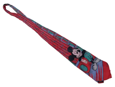 Disney Mickey Mouse Krawatte Herren Mehrfarbig Seide Farbenfroh