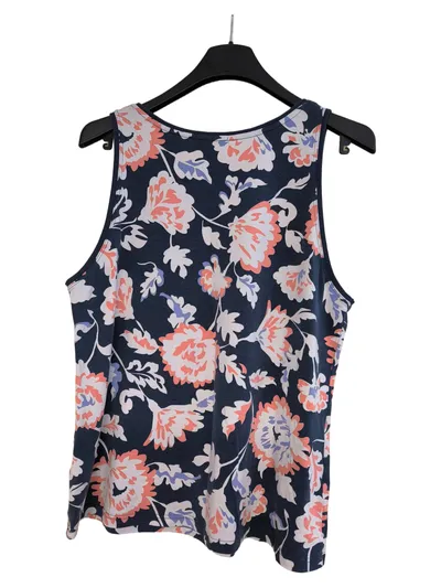 Mey Night 2 Day Damen Top Tanktop Blumenmuster Blau Gr. XXL