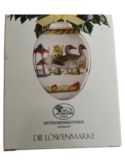 Hutschenreuther Ole Winther Ei 96 Dekoschale Porzellan Ente Mehrfarbig 6cm