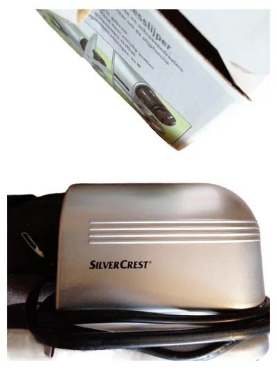 SilverCrest Elektrischer Allesschärfer Messerschärfer Scherenschärfer Silber 20W