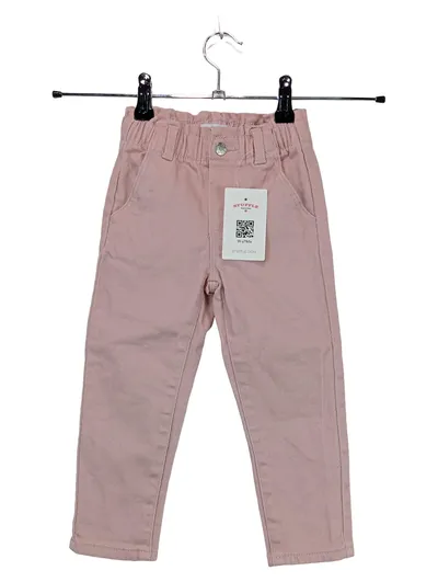 Lily & Dan Mädchen Cordhose Rosa Gr. 98 Paperbag Bund Casual