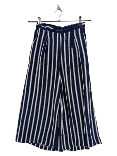 Anna Field Damen Stoffhose Culotte Gr. 34 XS Blau Weiß Gestreift