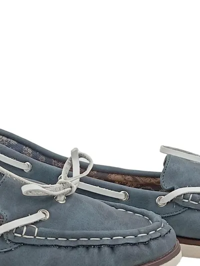 Globe Trotter Damen Mokassins Bootsschuhe Blau Gr. 39 Slipper