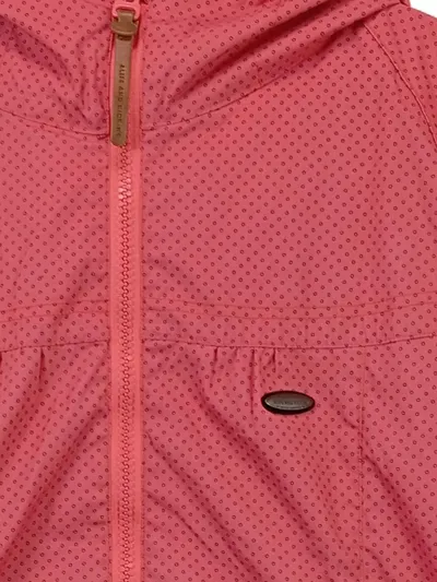 Alife and Kickin Damen Jacke Outdoor Kapuze Gepunktet Pink Gr. 42 XL