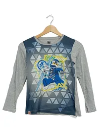 LEGO Ninjago Jay Langarmshirt Kinder Gr. 140 Grau Blau 1