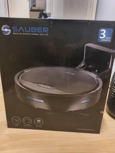 Sauber RVC-124116.2 Saugroboter beutellos schwarz Laufzeit 60-90 Min