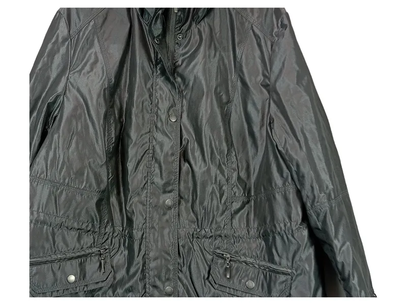 Ambria Damen Outdoorjacke Gr. 50/5XL Schwarz Windjacke Regenjacke 2