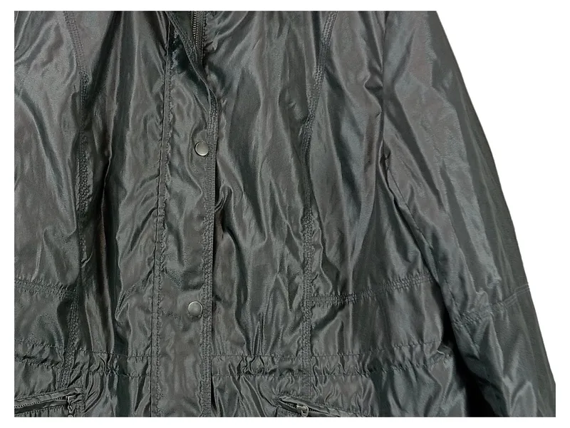 Ambria Damen Outdoorjacke Gr. 50/5XL Schwarz Windjacke Regenjacke 3