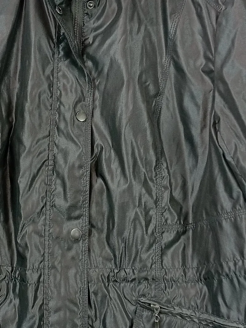 Ambria Damen Outdoorjacke Gr. 50/5XL Schwarz Windjacke Regenjacke 4