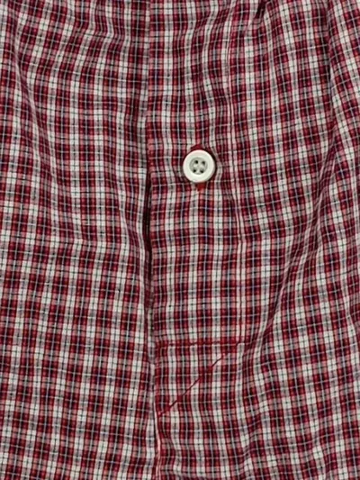 Mauro Ferrini Herren Boxershorts Gr. XL kariert rot weiß Baumwolle