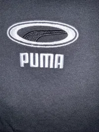 PUMA Herren T-Shirt Schwarz Gr. XL Logo Stickerei Baumwolle Sportlich 2