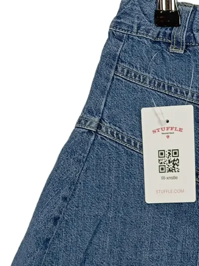 Alive Jeansrock Mädchen Gr. 128 A-Linie Denim Blau Baumwolle