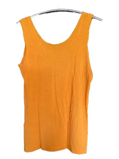 Passport Damen Tanktop Orange Gr. 38 M Modal Basic Ärmellos
