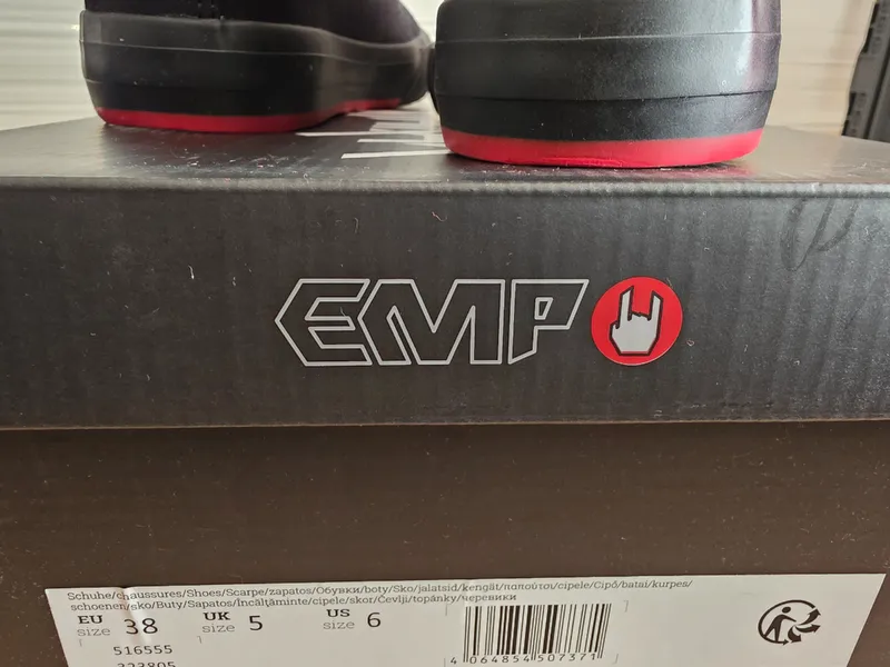 EMP Damen Sneaker High Totenkopf NOT Gr. 38 Schwarz Streetwear 4
