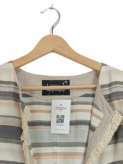 Bianca Damen Blazer Gestreift Langarm Gr. 44/XXL Baumwoll Mix Frühjahr