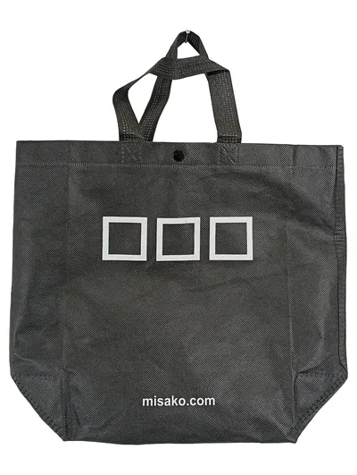 Misako Shopper Tasche Grau Einkaufstasche Praktisch 32x30 cm