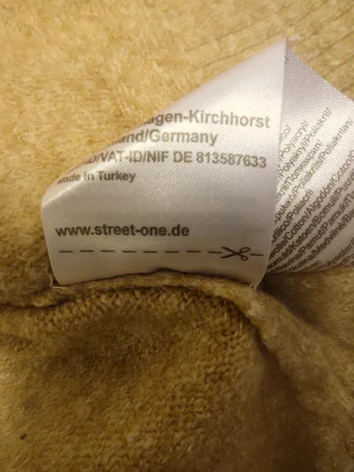 Street One Damen Strickjacke Cardigan Offen Beige Gr. 38 M