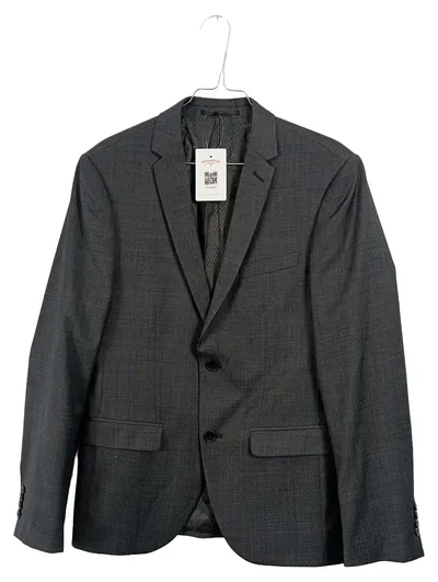 Rudolfs Herren Sakko Gr. 50/L Grau Meliert Business Blazer