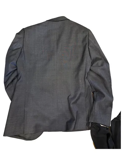Rudolfs Herren Sakko Gr. 50/L Grau Meliert Business Blazer