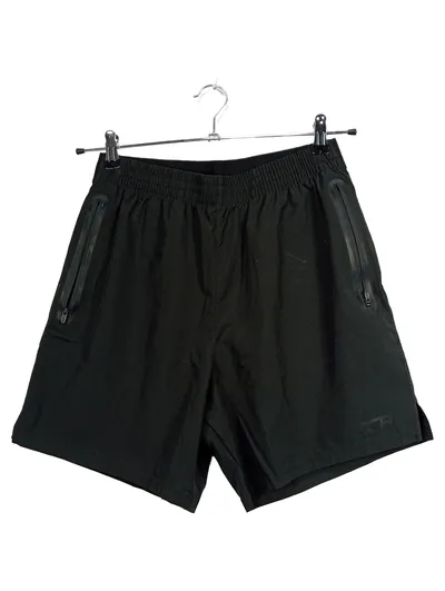 TCA Herren Sport Shorts Laufhose Kurze Hose Gr. L Schwarz Reißverschluss Taschen