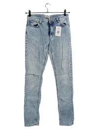 ACNE STUDIOS Jeans Herren W30/L32 Straight Leg Denim Hellblau Destroyed 1