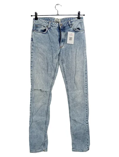 ACNE STUDIOS Jeans Herren W30/L32 Straight Leg Denim Hellblau Destroyed