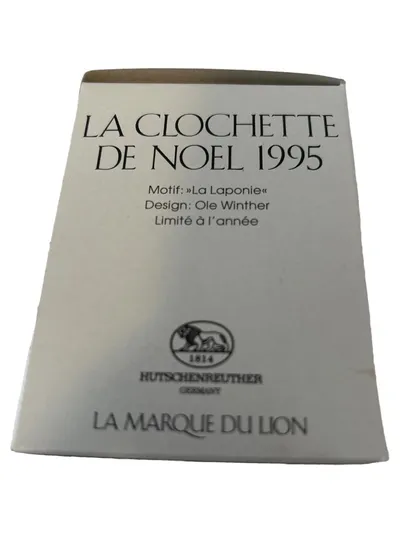 Hutschenreuther Weihnachtsglocke 1995 Lappland Ole Winther Porzellan