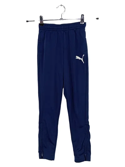 PUMA Trainingshose Kinder Gr. 128 Blau Jogginghose Sporthose