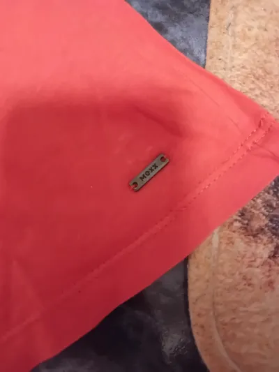 Mexx Damen Tank Top Shirt Gr. M Orange Basic Ärmellos Baumwolle