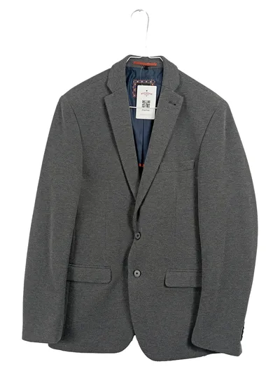 VENTI Herren Sakko Gr. 50 Grau Meliert Business Blazer Jacke
