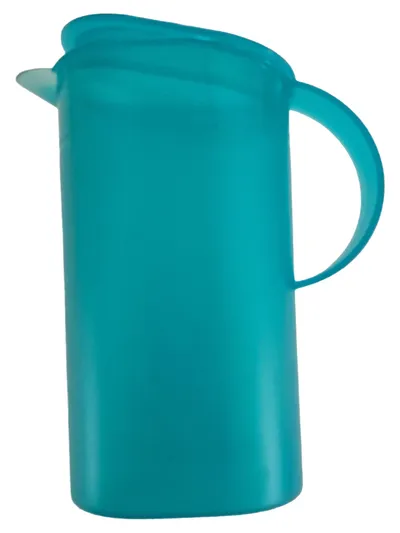Tupperware Junge Welle Krug 1,5L Türkis Kanne Saftkrug Kunststoff Deckel
