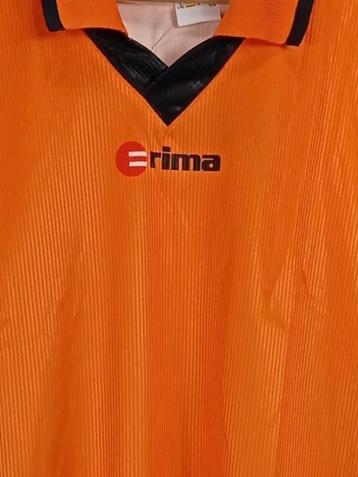 ERIMA Fußball Trikot Herren XL Orange Schwarz Langarm Sporttrikot