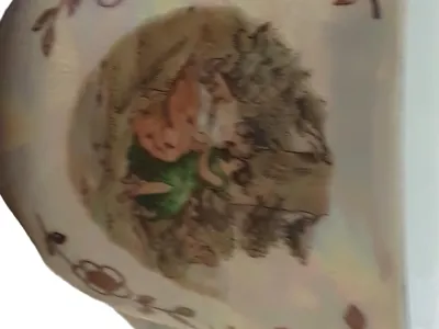 KAHLA Tasse Porzellan Romantisch Blumenmuster Weiß Made in GDR