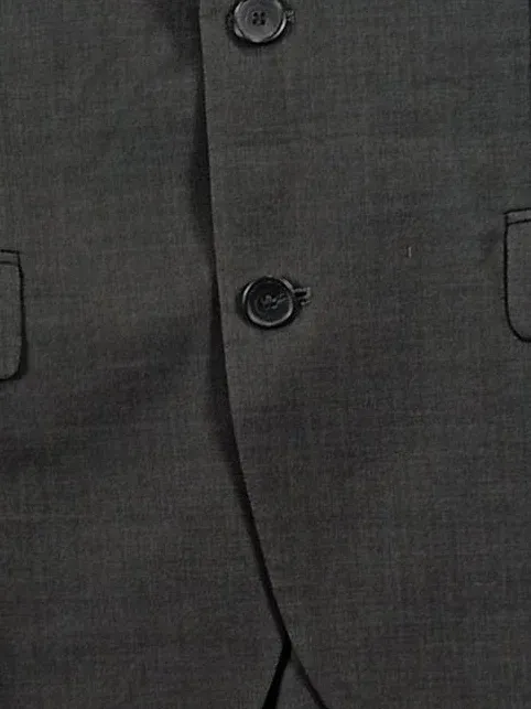 HUGO BOSS Herren Anzug Gr. 46 Grau Wolle Business Sakko Hose 4