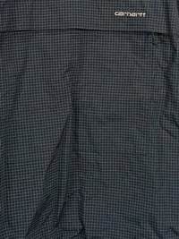 Carhartt Herren Anorak Windjacke Gr. S Grau Kariert Kapuze Nylon 3