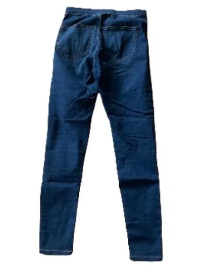 Topshop Moto Joni Damen Skinny Jeans W30/L32 Destroyed Look Blau