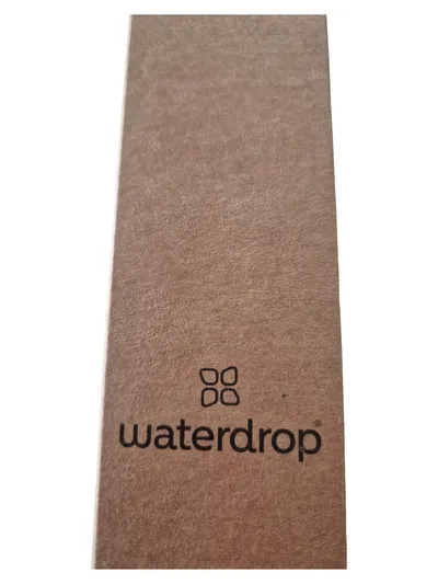 Waterdrop Glasstrohhalme 2er Set mit Reinigungsbürste Wiederverwendbar Grau