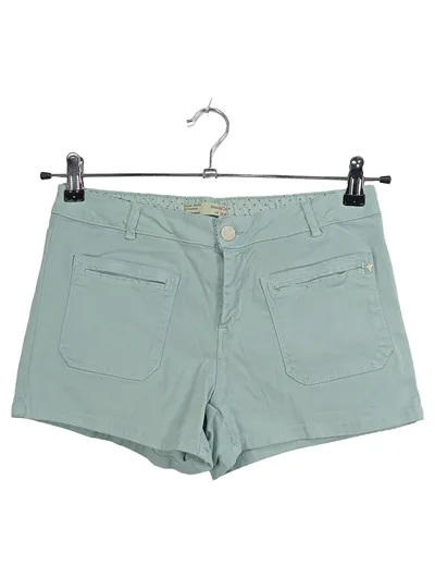 ZARA Girls Cargo Shorts Türkis Gr. 164 Mädchen Kurze Hose