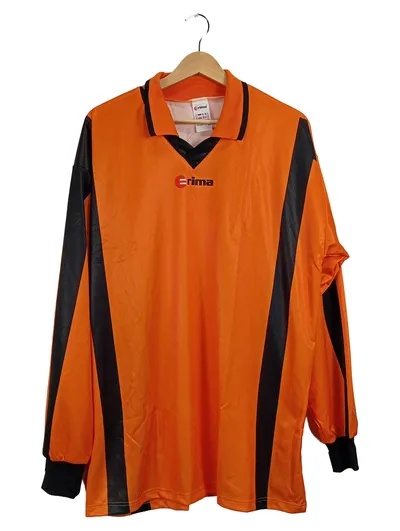 ERIMA Fußball Trikot Herren Langarm Orange Schwarz Gr. L/XL