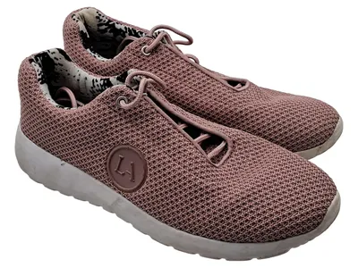 LASCANA Damen Sneaker Low Rosa Mesh Schlangenmuster Futter Gr. 41