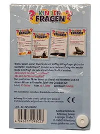 ASS Altenburger Kinder Fragen Quizfächer Lernspiel Wieso Weshalb Warum ab 7 2