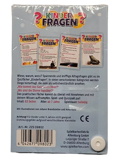 ASS Altenburger Kinder Fragen Quizfächer Lernspiel Wieso Weshalb Warum ab 7