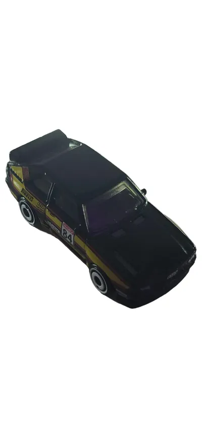 Hot Wheels Audi Sport quattro Spielzeugauto Metall Rallye Schwarz 7cm