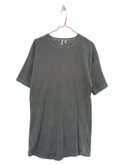ASOS Damen T-Shirt Kleid Gr. 30/XXS Grau Baumwolle Casual Sommerkleid