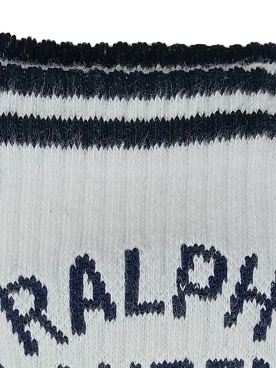 Polo Ralph Lauren Socken Herren Gr. 38 Weiß Baumwolle Sportlich Logo