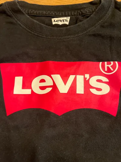Levi's Langarmshirt Kinder Jungen Gr. 110 (5 Jahre) Schwarz Logo Print Baumwolle