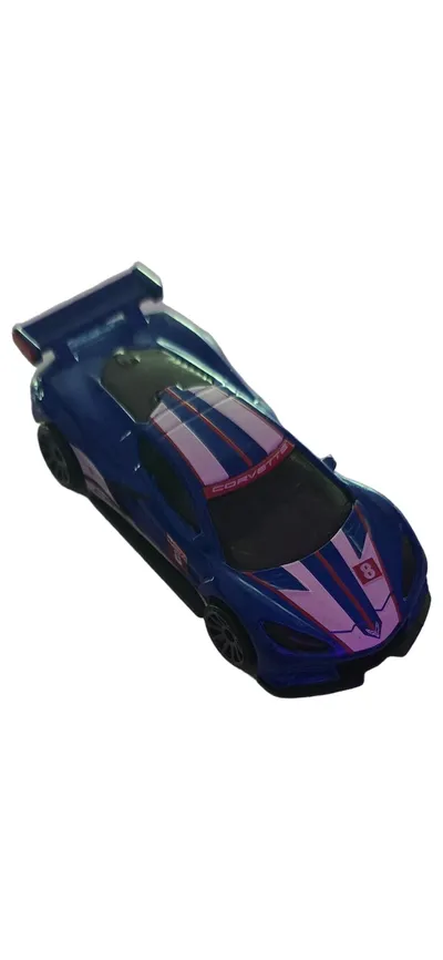 Hot Wheels Corvette C8.R Spielzeugauto Metall Blau 7.5 cm